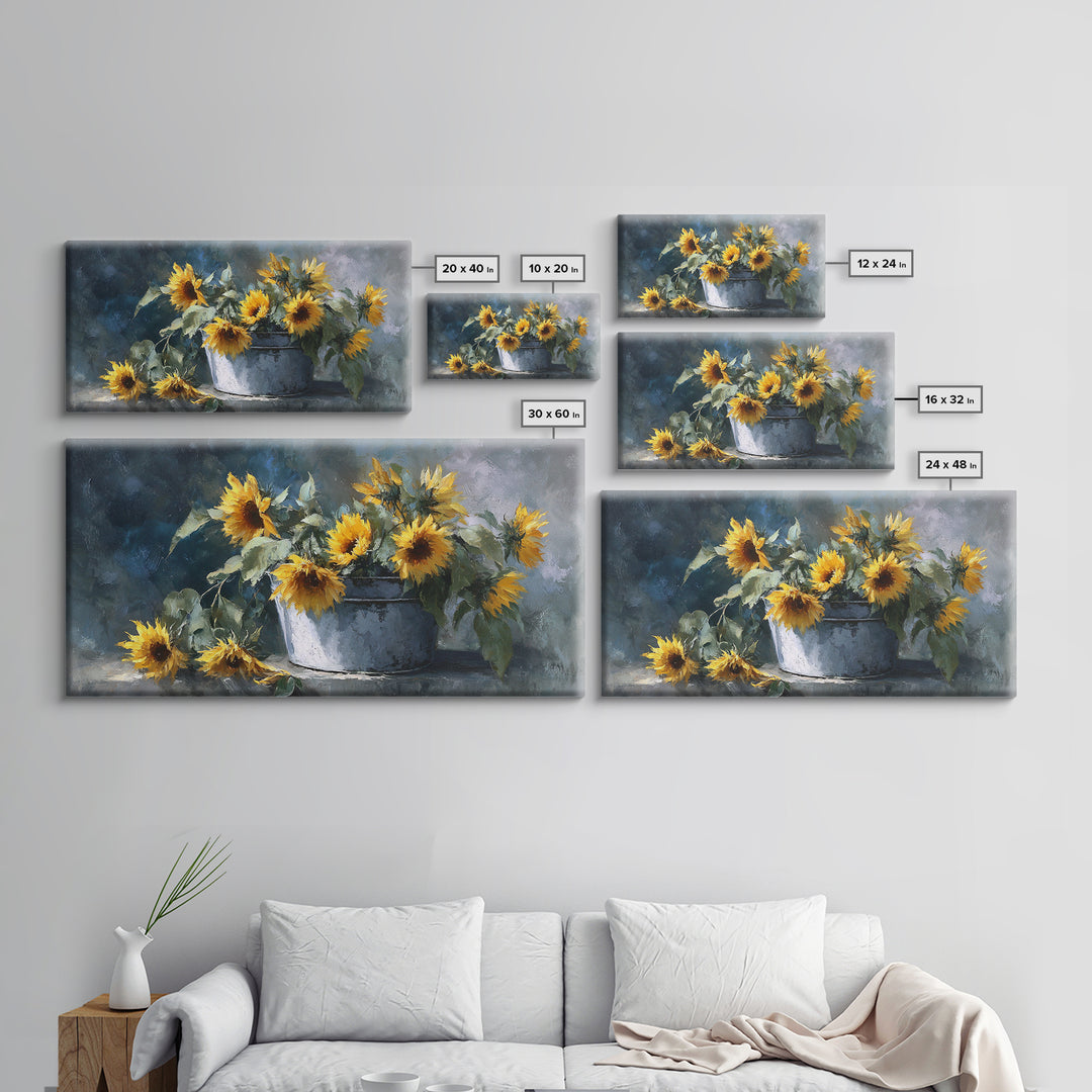Fresh Bread Honey and Butter Still Life Framed Canvas Print, Farmhouse Art, Farmhouse Decor, Oil Painting, Harvest, FAR-2x1-92