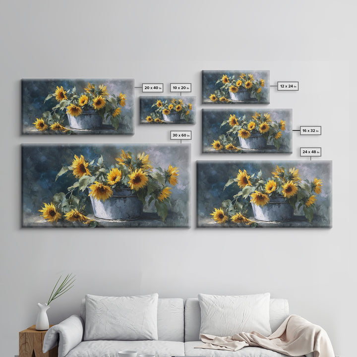 Fresh Bread Honey and Butter Still Life Framed Canvas Print, Farmhouse Art, Farmhouse Decor, Oil Painting, Harvest, FAR-2x1-92