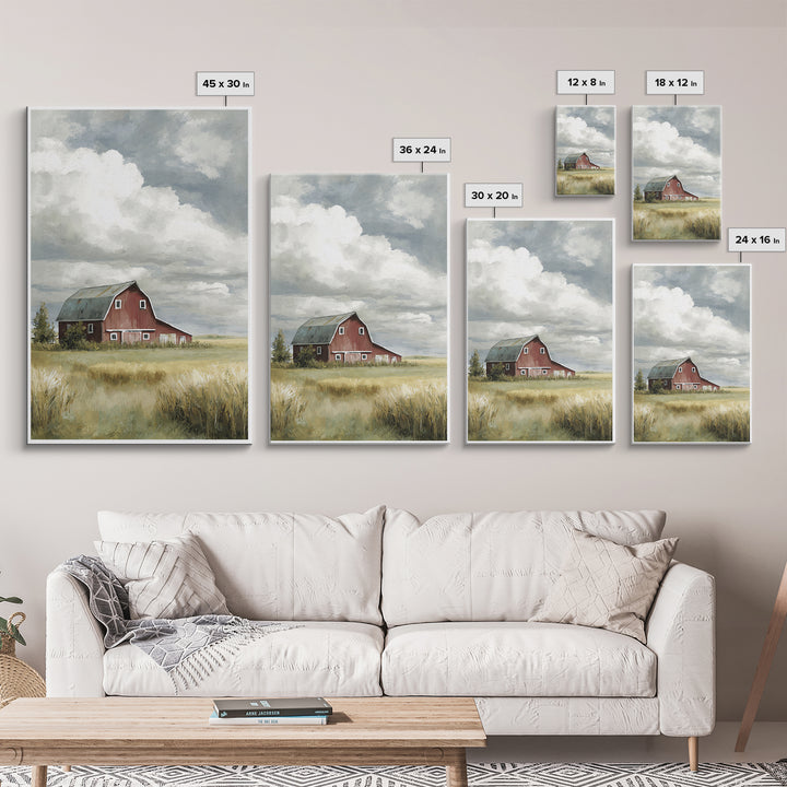 Cornfield under a Dramatic Summer Sky Canvas Print, Farmhouse Art, Minimalist Decor, Farmhouse Decor, Fine Art, Harvest, FAR-2x3-54