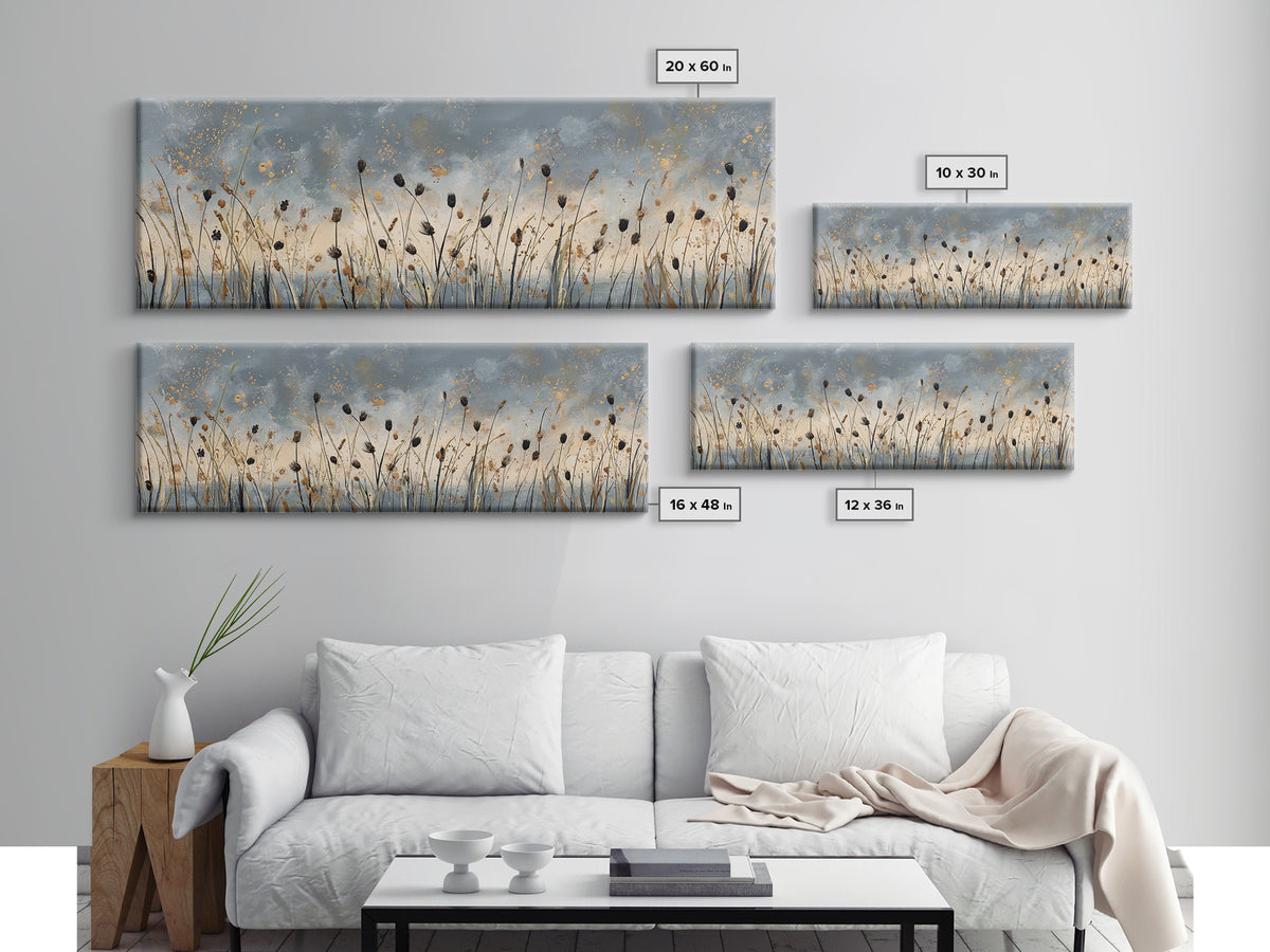 Cornfield under a Dramatic Summer Sky Canvas Print, Farmhouse Art, Printable Wall Art, Farmhouse Decor, Fine Art, Harvest, FAR-3x1-38