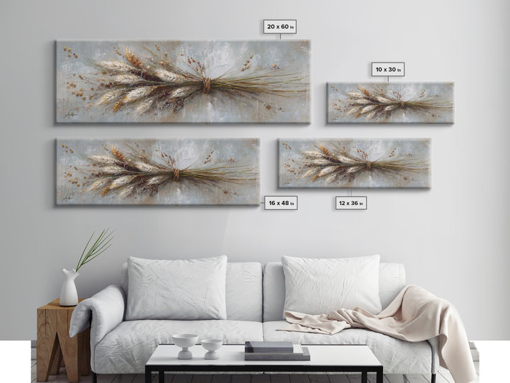 Rustic Pear Still Life on Plank Wood Canvas Print, Farmhouse Art, Art Prints, Farmhouse Decor, Harvest, Sage Green Wall Art, FAR-3x1-83