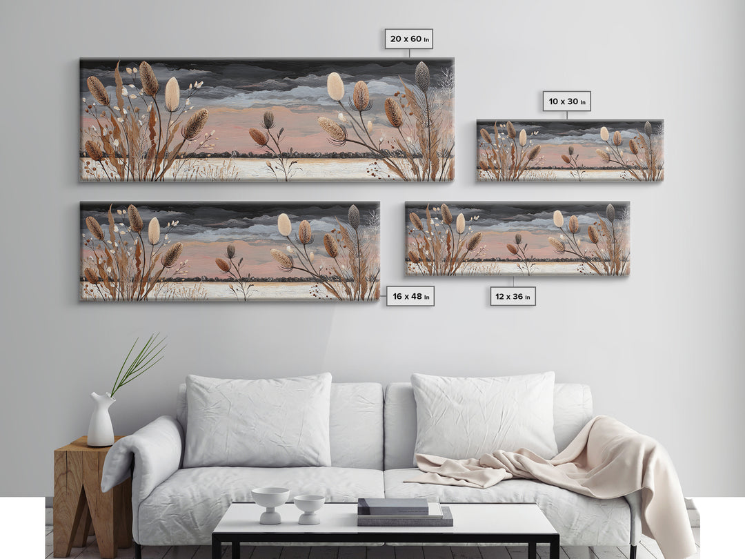 Wheat Bundle Tied Canvas Print, Farmhouse Art, Botanical Prints, Farmhouse Decor, Fine Art, Harvest, Statement Artwork, FAR-3x1-98
