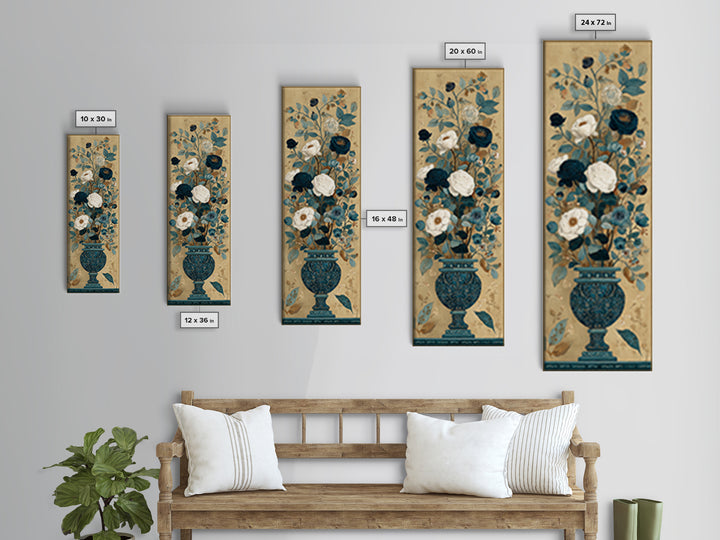 Ch Teau Garden Urn Canvas Print, French Country Art, French Country, Farmhouse Decor, Watercolor Art, Country, FCA-1x3-7
