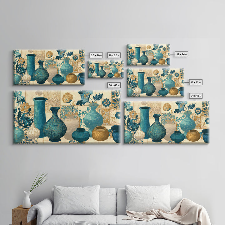 French Script Flourishes Without Readable Text Canvas Print, French Country Art, Landscape Wall Art, Farmhouse Decor, Country, FCA-2x1-38