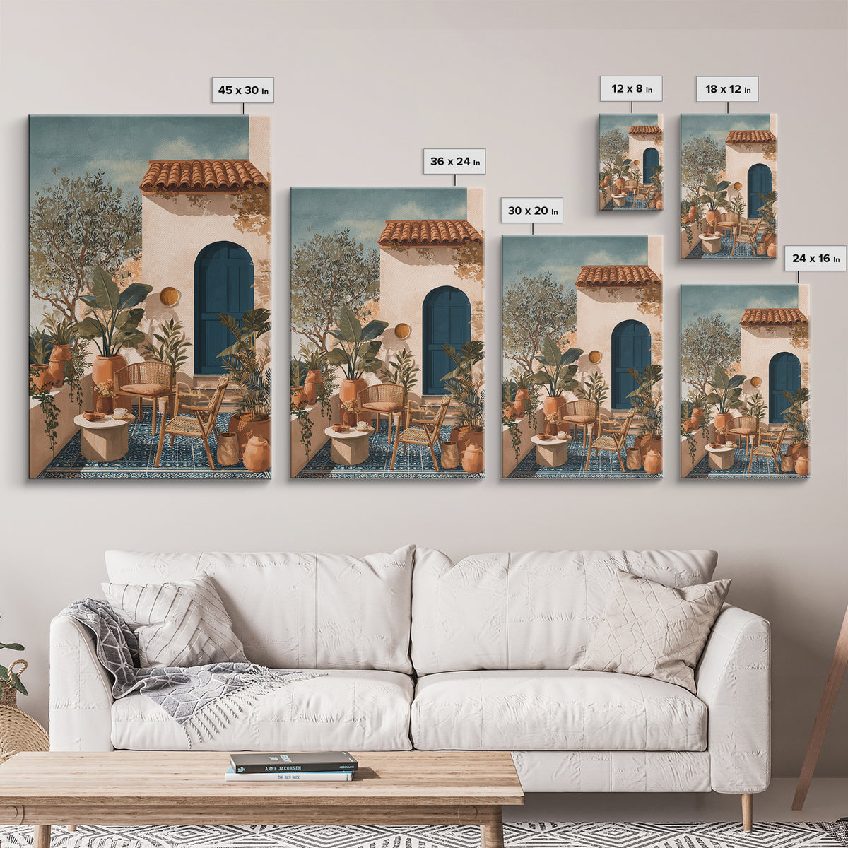 Sunlit Provence Olive Grove Canvas Print, French Country Art, Luxury Decor, Farmhouse Decor, Fine Art, Country, Oil Painting, FCA-2x3-61