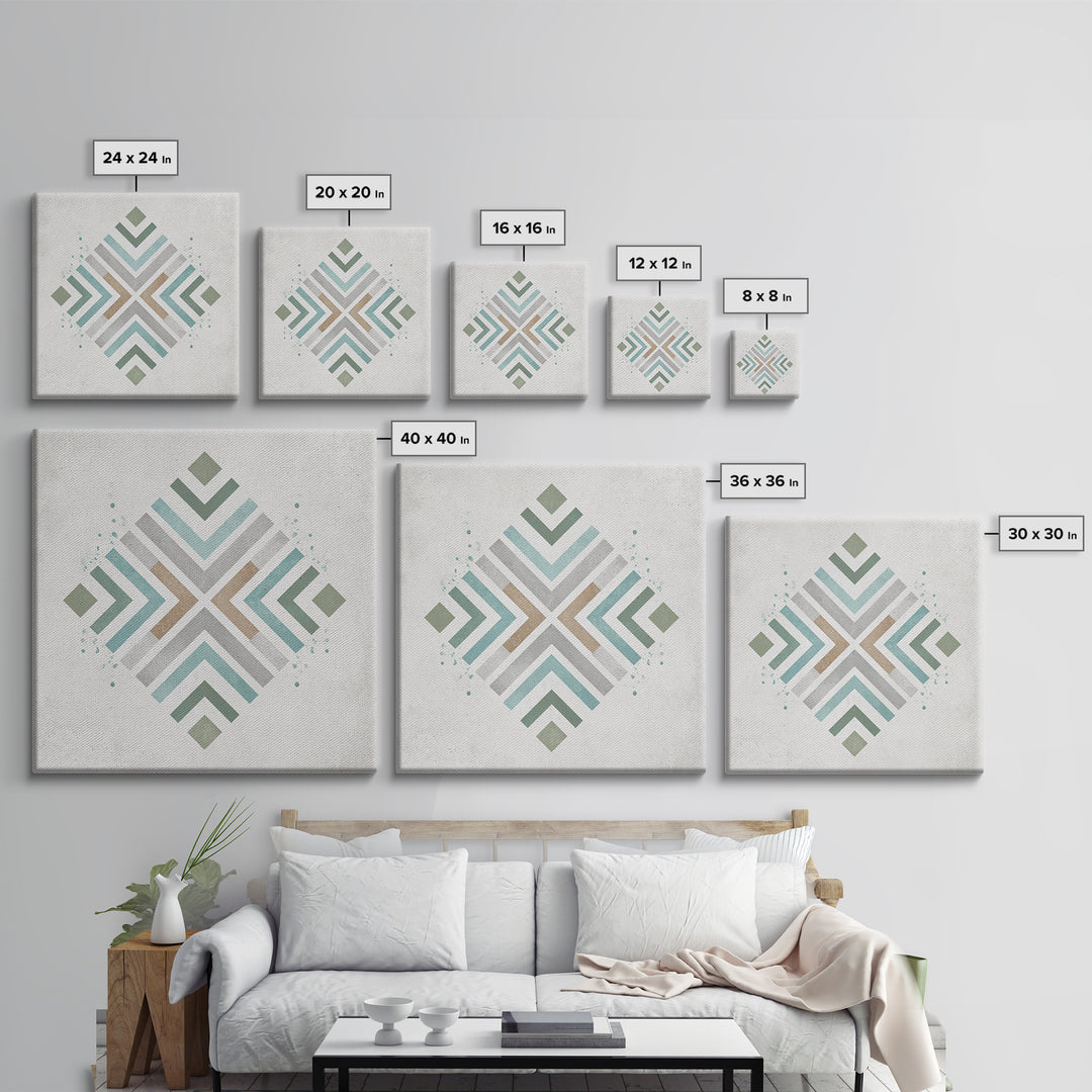 Minimal Motivational Symbol Using Arrows and Shapes Canvas Print, Fitness Studio Art, Minimalist Art Print, Gym Decor, Motion, FSA-1x1-61