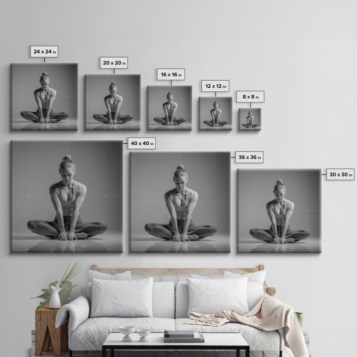 Sprinter Start Position Canvas Print, Fitness Studio Art, Pelvic Floor Art, Gym Decor, Motion, Boho Decor, Luxury Decor, FSA-1x1-86