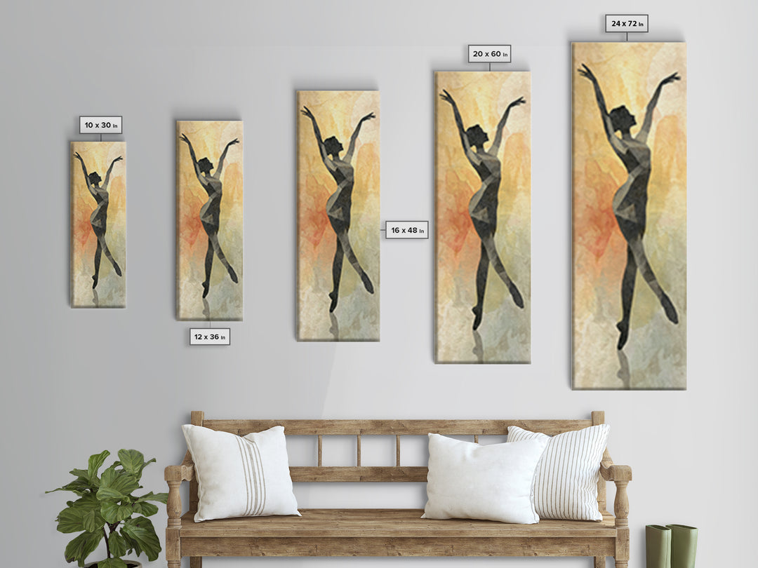 Female Athlete Stretching Canvas Print, Fitness Studio Art, Gallery Decor, Gym Decor, Fine Art, Motion, Minimalist Decor, FSA-1x3-39