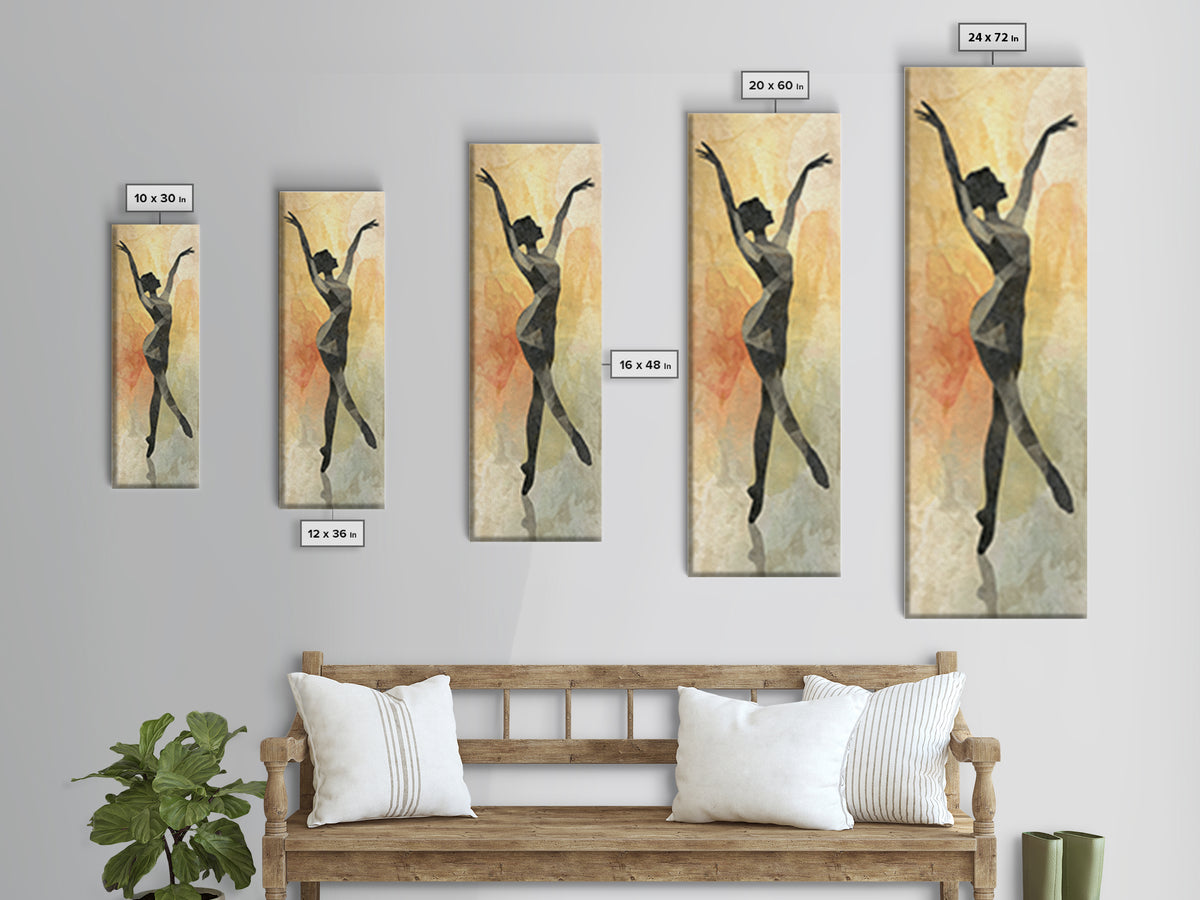 Female Athlete Stretching Canvas Print, Fitness Studio Art, Gallery Decor, Gym Decor, Fine Art, Motion, Minimalist Decor, FSA-1x3-39