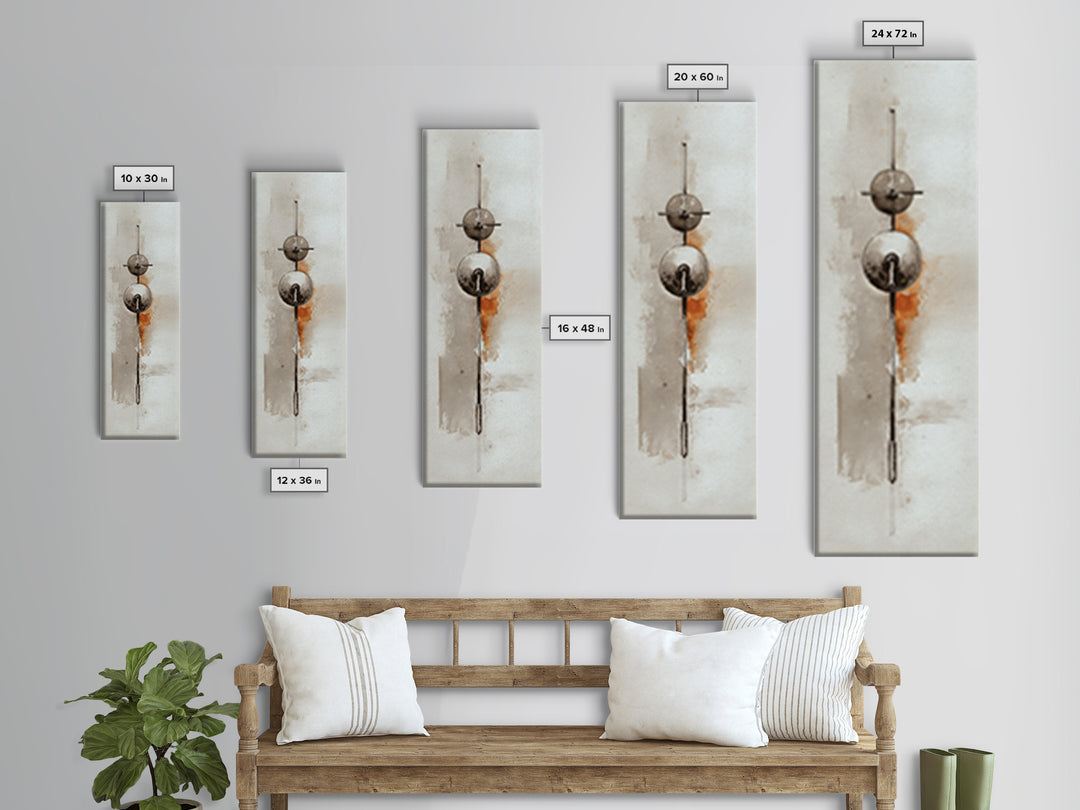 Barbell Plate Study Framed Canvas Print, Fitness Studio Art, Minimalist Art Print, Gym Decor, Fine Art, Motion, Home Decor, FSA-1x3-4