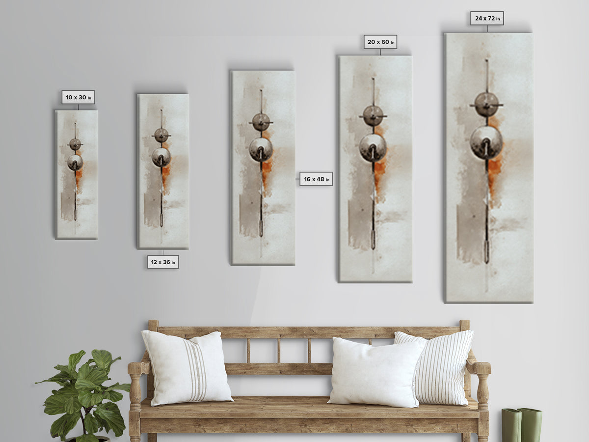 Barbell Plate Study Framed Canvas Print, Fitness Studio Art, Minimalist Art Print, Gym Decor, Fine Art, Motion, Home Decor, FSA-1x3-4