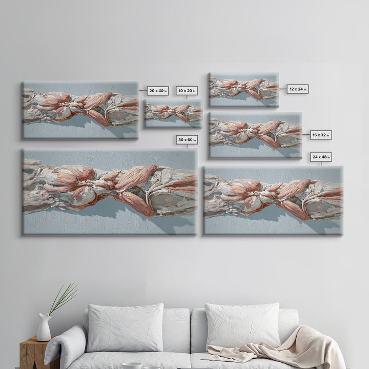 Anatomical Muscle Study Canvas Print, Fitness Studio Art, Art Print, Gym Decor, Oil Painting, Motion, Motivational Poster, FSA-2x1-53