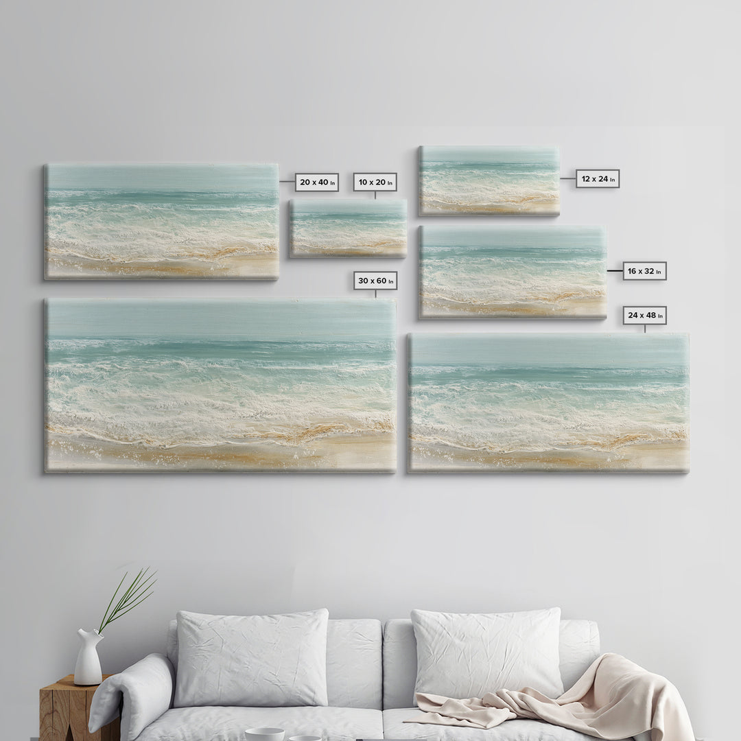 Tropical Trail Hike Landscape for Wellness Mood Framed Canvas Print, Fitness Studio Art, Boho Decor, Gym Decor, Motion, FSA-2x1-65