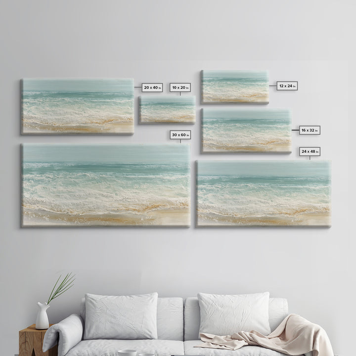 Tropical Trail Hike Landscape for Wellness Mood Framed Canvas Print, Fitness Studio Art, Boho Decor, Gym Decor, Motion, FSA-2x1-65