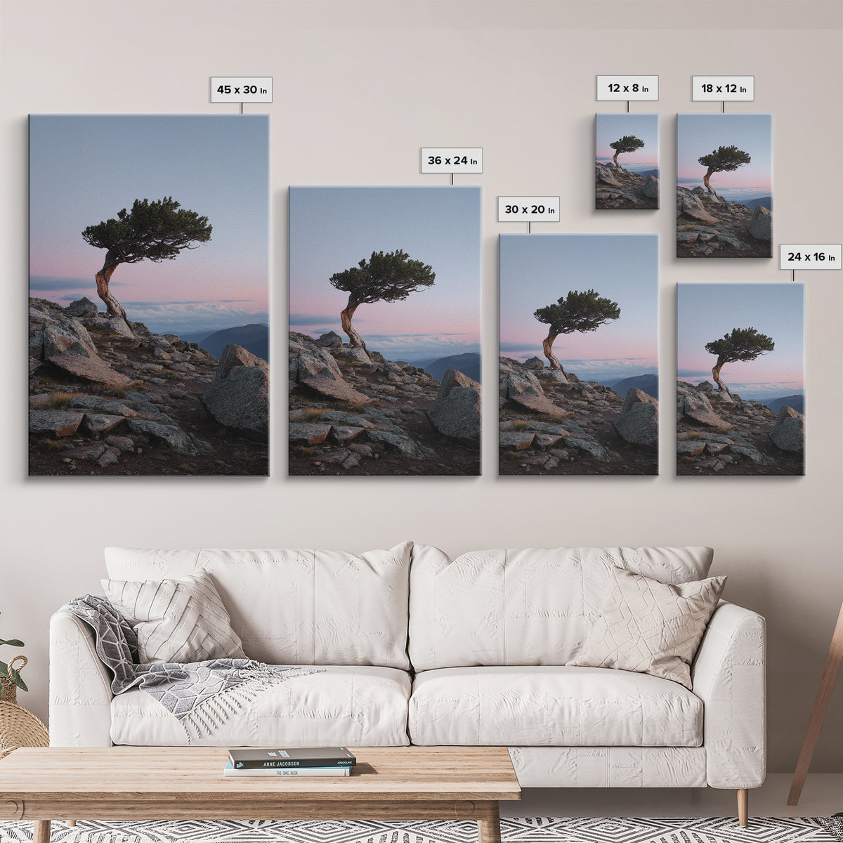 Mountain Trail Runner Framed Canvas Print, Fitness Studio Art, Gym Wall Art, Gym Decor, Fine Art, Motion, Luxury Decor, FSA-2x3-12