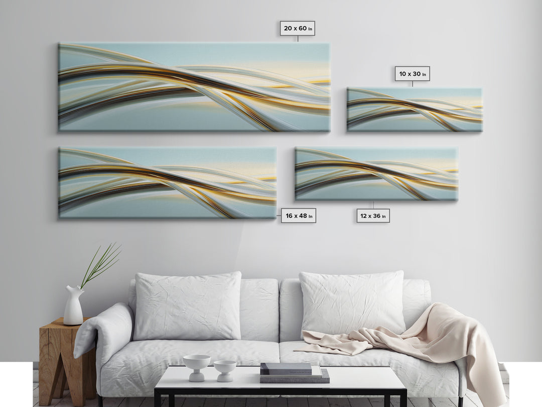 Jump Rope Movement Captured as Curved Lines Canvas Print, Fitness Studio Art, Gym Decor, Abstract Art, Motion, FSA-3x1-50