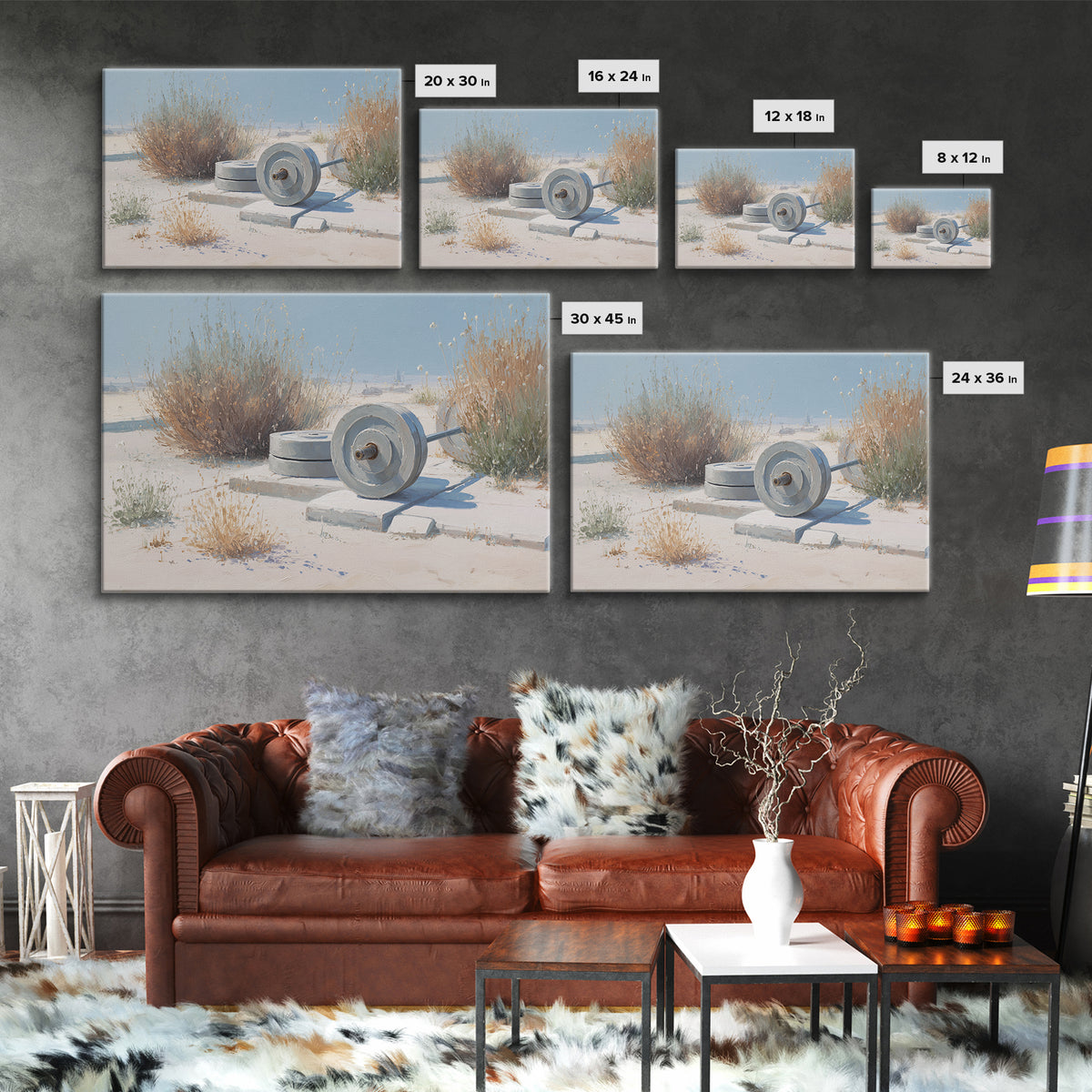 Barbell Plate Study Canvas Print, Fitness Studio Art, Printable Wall Art, Gym Decor, Watercolor Art, Motion, Yoga Wall Art, FSA-3x2-44