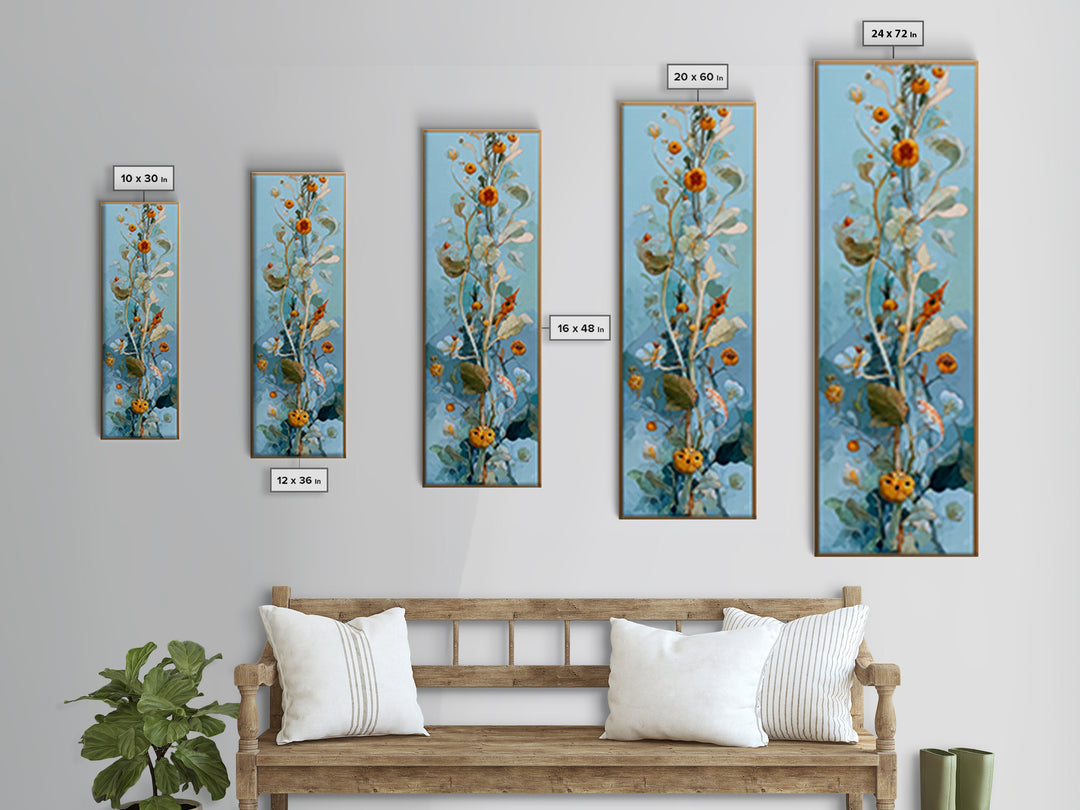 Enchanted Forest Path Glowing Canvas Print, Fairy Tale Art, Minimalist Decor, Living Room Decor, Oil Painting, Storybook, FTA-1x3-13