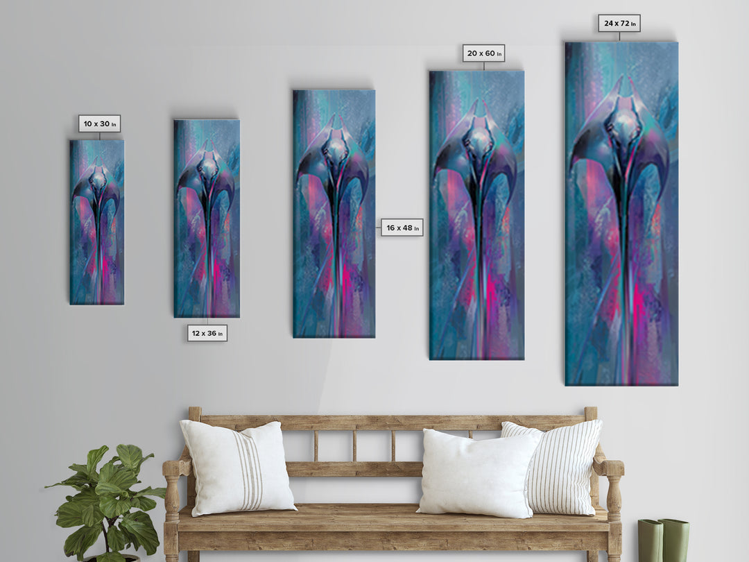 Future Ocean Lab Framed Canvas Print, Futuristic Art, Modern Wall Decor, Living Room Decor, Fine Art, Future, Home Decor, FUT-1x3-3