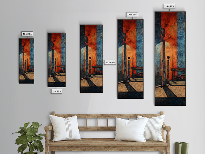 Route 66 Road Scene Without Text Canvas Print, Garage Art, Art Print, Garage Decor, Fine Art, Motor, Canvas Wall Art, GAR-1x3-77