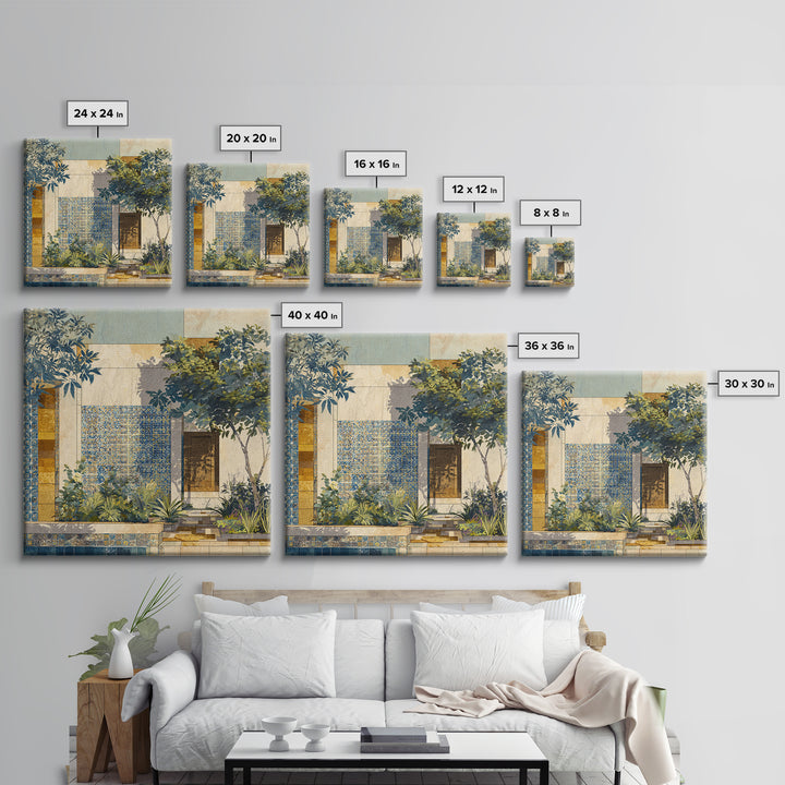 Lavender Field under Pale Sky Canvas Print, Guest Bedroom Art, Printable Art, Bedroom Decor, Watercolor Art, Guest, GBA-1x1-19