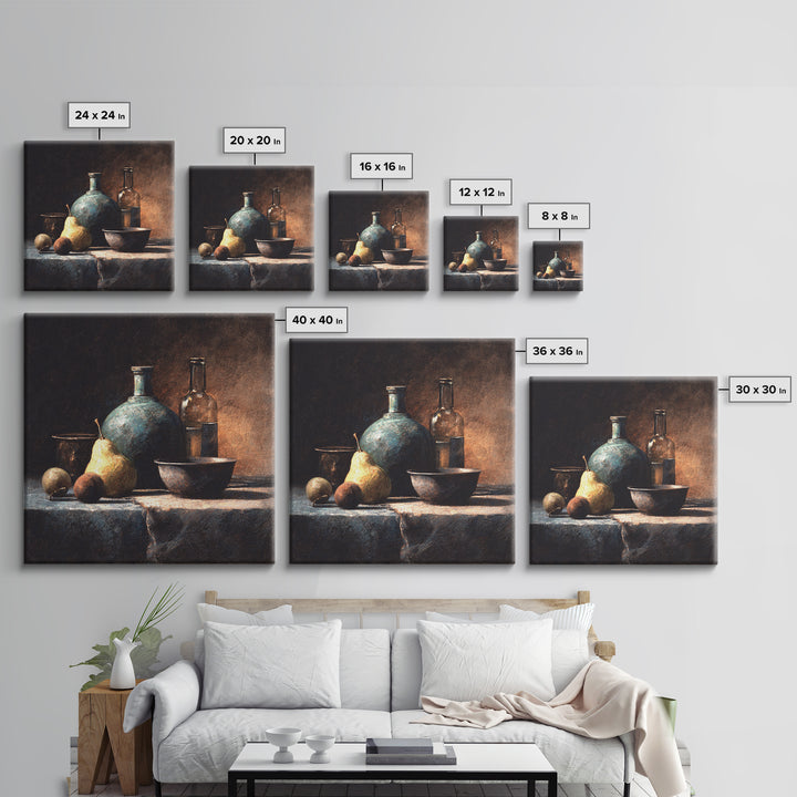Garden Butterfly and Flowers Specimen Study Framed Canvas Print, Guest Bedroom Art, Farmhouse Decor, Bedroom Decor, Guest, GBA-1x1-47