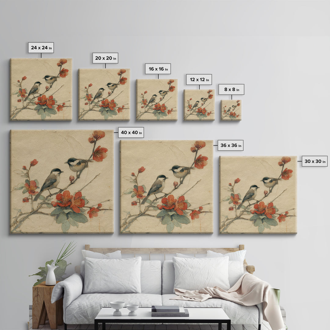 Monochrome Forest Silhouette Canvas Print, Guest Bedroom Art, Boho Decor, Bedroom Decor, Oil Painting, Guest, Digital Prints, GBA-1x1-85