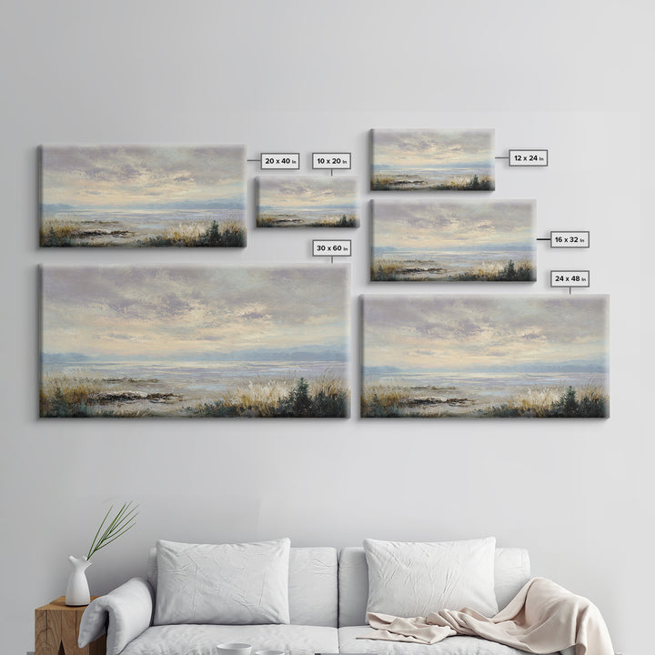 Romantic Cloudscape in Blush and Ivory Canvas Print, Guest Bedroom Art, Printable Wall Art, Bedroom Decor, Fine Art, Guest, GBA-2x1-31