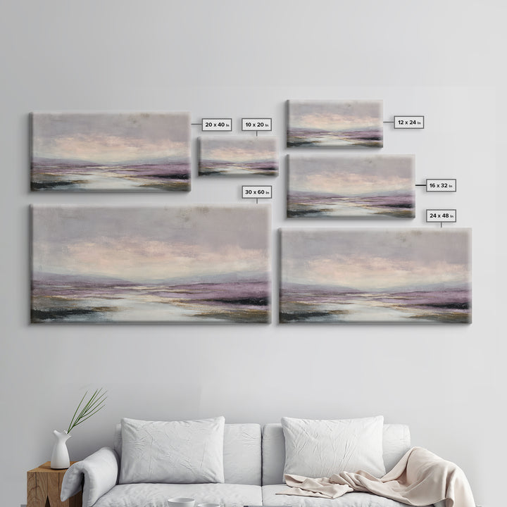Minimal Moon and Stars Composition Canvas Print, Guest Bedroom Art, Wall Art, Bedroom Decor, Watercolor Art, Guest, GBA-2x1-36
