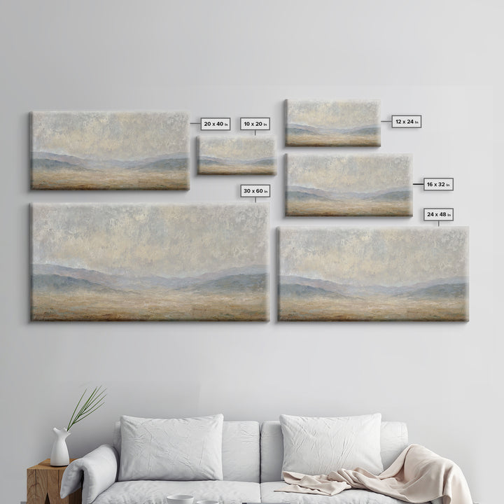 Gentle Rain over Distant Hills Canvas Print, Guest Bedroom Art, Printable Wall Art, Bedroom Decor, Watercolor Art, Guest, GBA-2x1-68