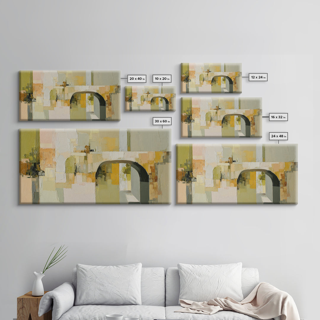Gentle Botanical Line Drawing Trio Canvas Print, Guest Bedroom Art, Digital Prints, Bedroom Decor, Watercolor Art, Guest, GBA-2x1-98