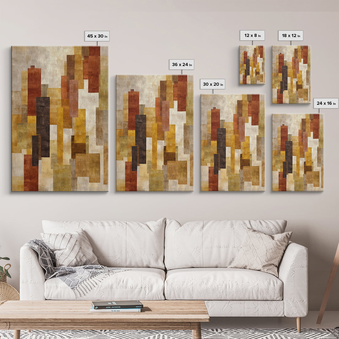 Abstract Woven Texture Framed Canvas Print, Guest Bedroom Art, Textured Painting, Bedroom Decor, Fine Art, Guest, GBA-2x3-22