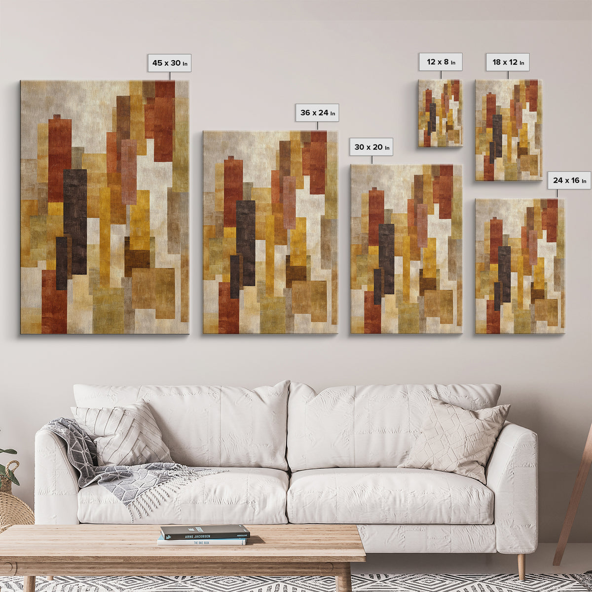 Abstract Woven Texture Framed Canvas Print, Guest Bedroom Art, Textured Painting, Bedroom Decor, Fine Art, Guest, GBA-2x3-22