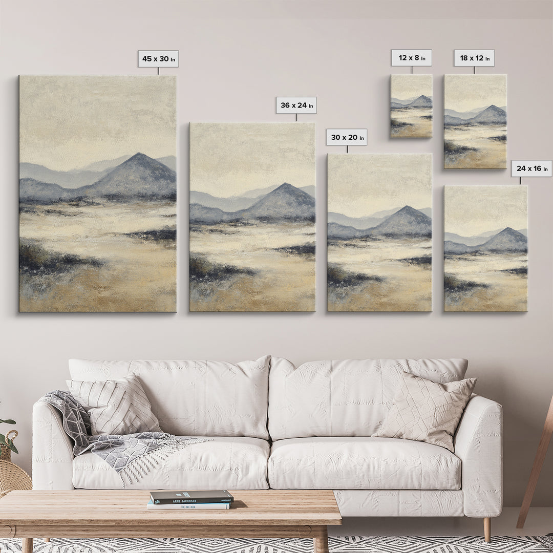 Gentle Rain over Distant Hills Canvas Print, Guest Bedroom Art, Downloadable Prints, Bedroom Decor, Fine Art, Guest, Art Print, GBA-2x3-32