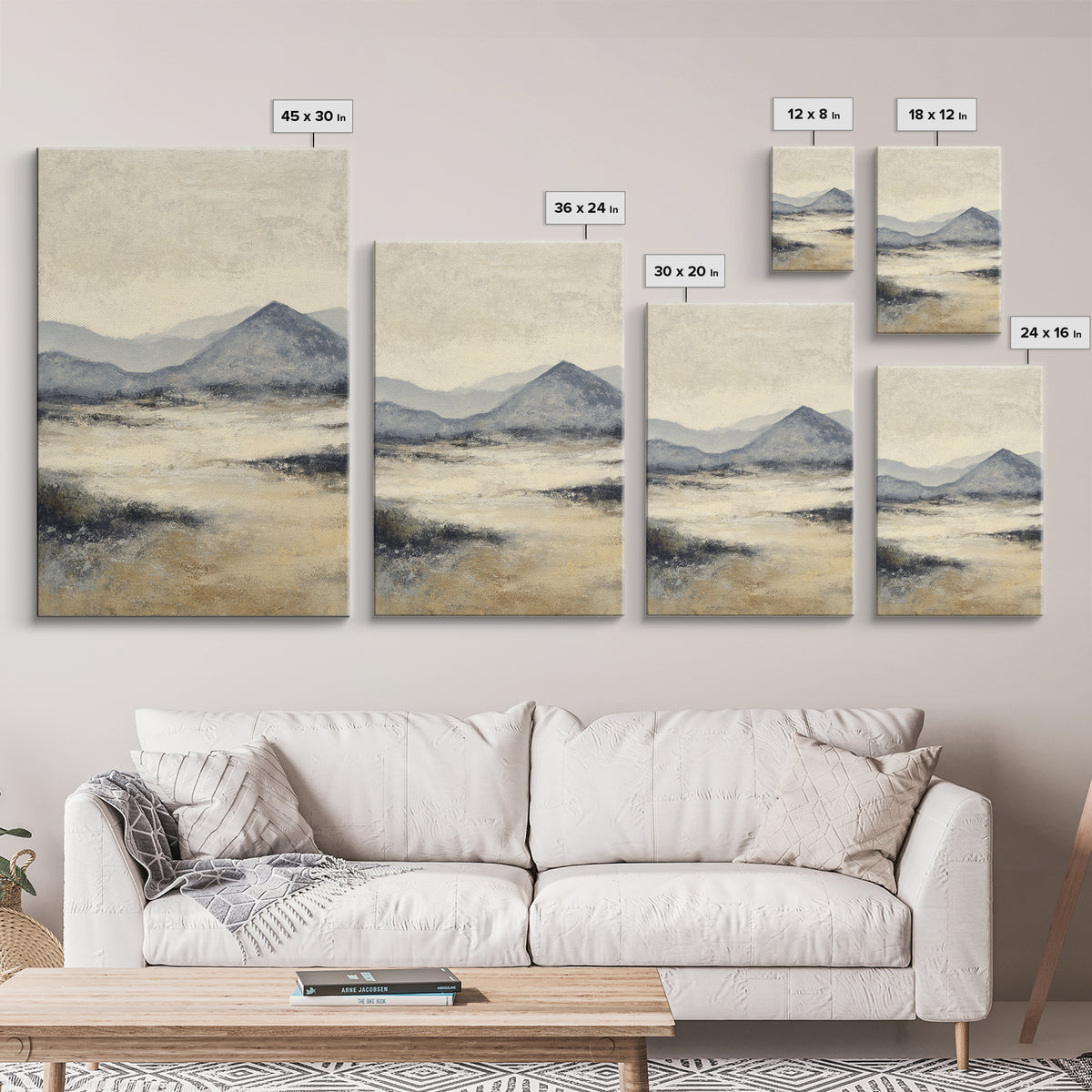 Gentle Rain over Distant Hills Canvas Print, Guest Bedroom Art, Downloadable Prints, Bedroom Decor, Fine Art, Guest, Art Print, GBA-2x3-32