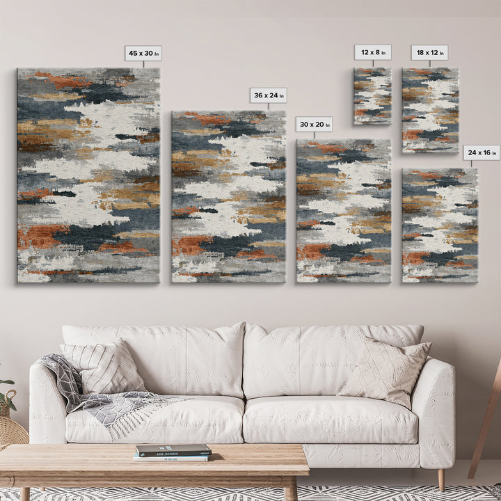 Abstract Woven Texture Canvas Print, Guest Bedroom Art, Poster, Bedroom Decor, Guest, Farmhouse Decor, Living Room Decor, GBA-2x3-70