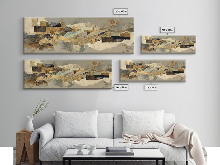 Abstract Woven Texture Canvas Print, Guest Bedroom Art, Cat Wall Art, Bedroom Decor, Abstract Art, Guest, Fine Art Print, GBA-3x1-6