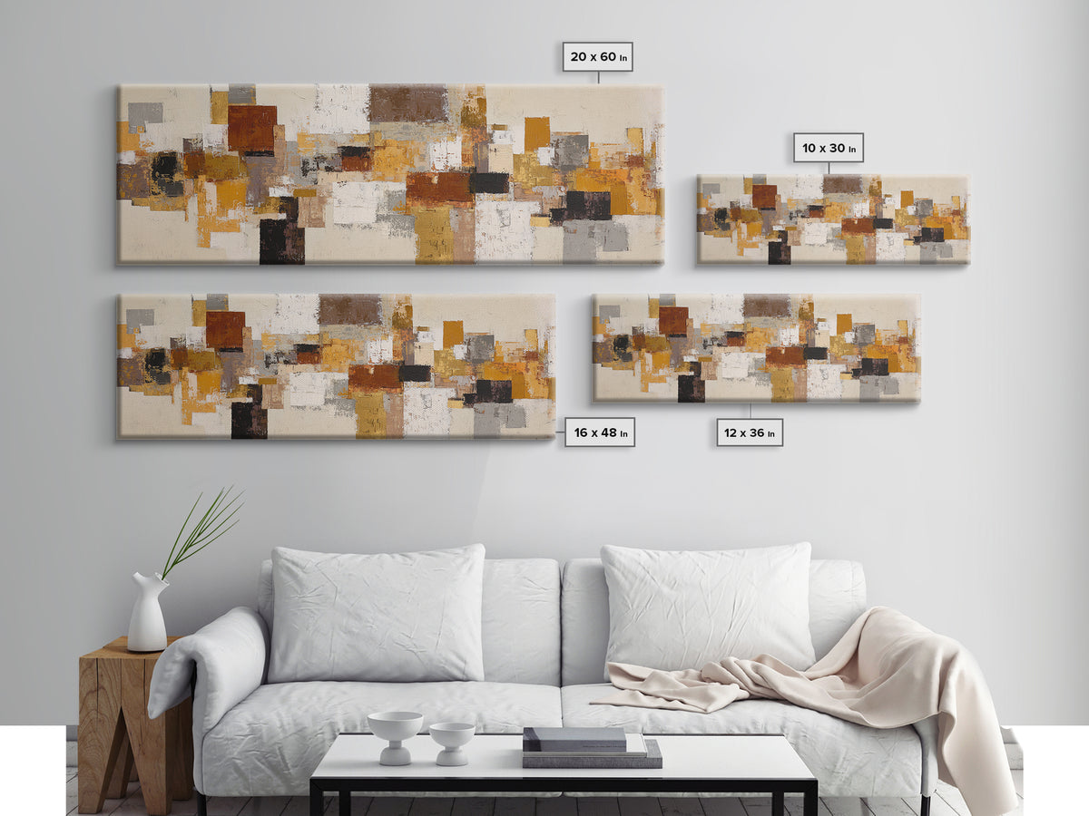 Abstract Woven Texture Canvas Print, Guest Bedroom Art, Poster, Bedroom Decor, Guest, Farmhouse Decor, Living Room Decor, GBA-3x1-78