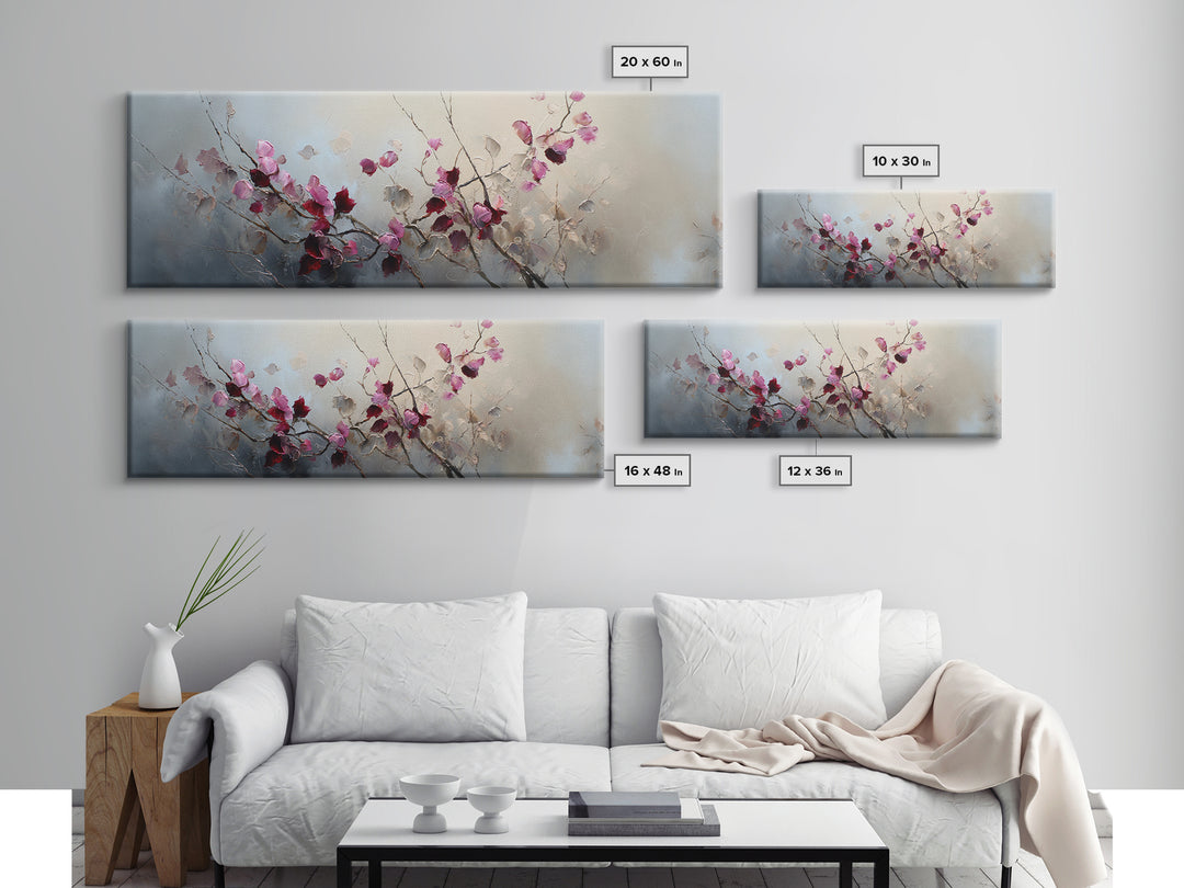 Lavender Field under Pale Sky Canvas Print, Guest Bedroom Art, Print, Bedroom Decor, Fine Art, Guest, Living Room Wall Art, GBA-3x1-83