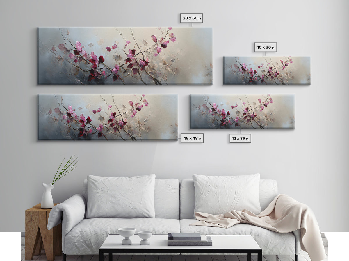 Lavender Field under Pale Sky Canvas Print, Guest Bedroom Art, Print, Bedroom Decor, Fine Art, Guest, Living Room Wall Art, GBA-3x1-83