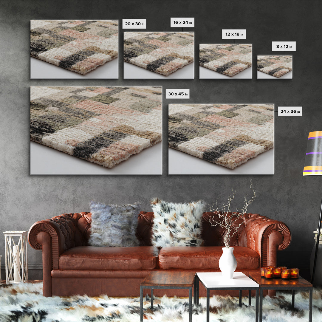 Abstract Woven Texture Framed Canvas Print, Guest Bedroom Art, Printable Wall Art, Bedroom Decor, Abstract Art, Guest, GBA-3x2-18