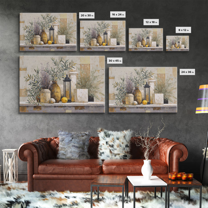 Olive Branch Still Life Canvas Print, Guest Bedroom Art, Set of 3 Wall Art, Bedroom Decor, Fine Art, Guest, Bedroom Prints, GBA-3x2-21