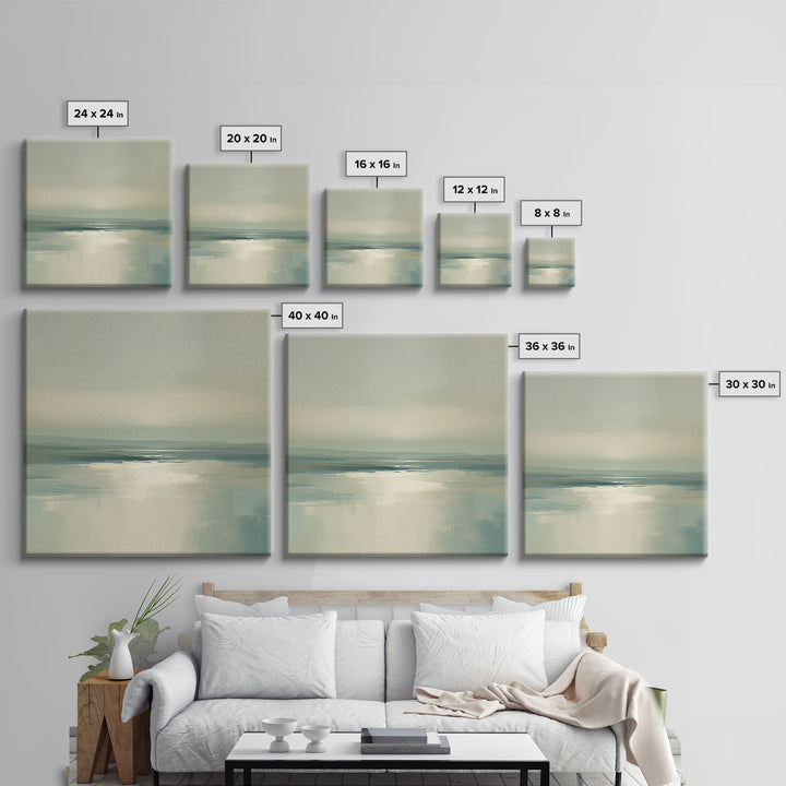 Quiet Abstract Landscape Canvas Print, General Fine Art, Room Decor, Living Room Decor, Fine Art, Digital Prints, GEN-1x1-25