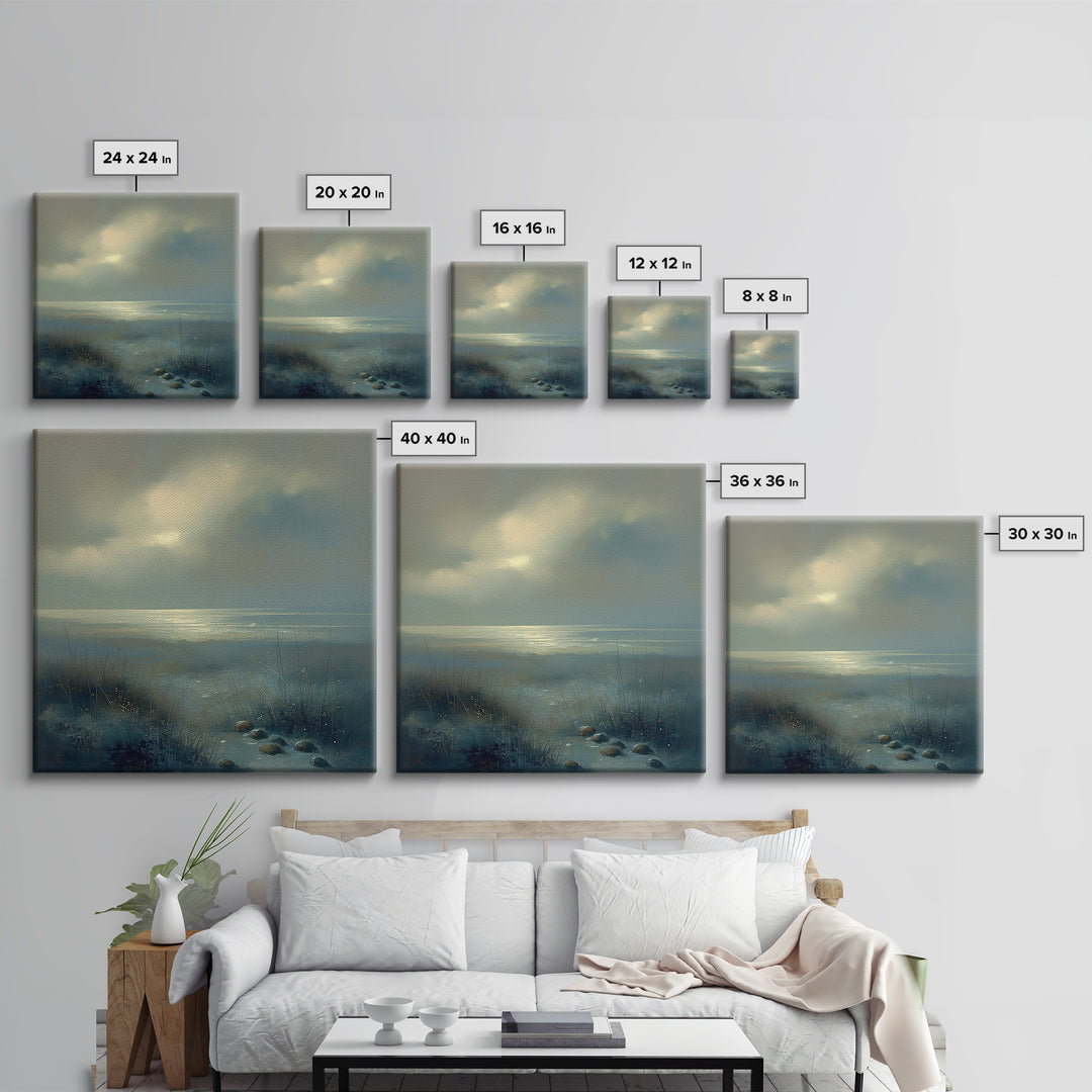 Quiet Abstract Landscape Canvas Print, General Fine Art, Decor, Living Room Decor, Fine Art, Digital Wall Art, GEN-1x1-97