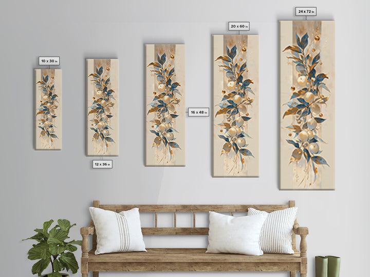 Simple Still Life of Fruit and Linen Canvas Print, General Fine Art, Art, Living Room Decor, Abstract Art, Mid Century Modern, GEN-1x3-28