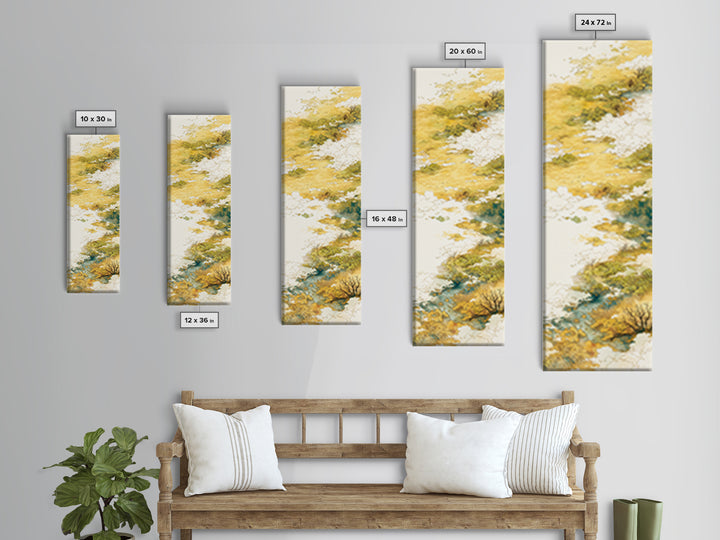 Elegant Ink Wash Landscape Canvas Print, General Fine Art, Wall Decor, Living Room Decor, Fine Art, Original Painting, GEN-1x3-32