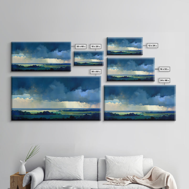 Quiet Abstract Landscape Canvas Print, General Fine Art, Decor, Living Room Decor, Fine Art, Digital Wall Art, GEN-2x1-21