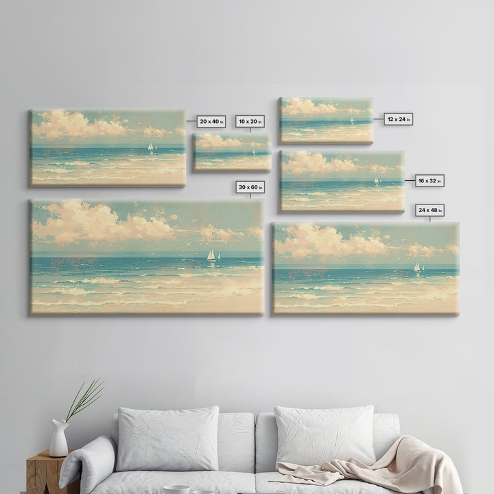 Coastal Water Study Canvas Print, General Fine Art, Printable Wall Art, Living Room Decor, Fine Art, Canvas Wall Art, GEN-2x1-49