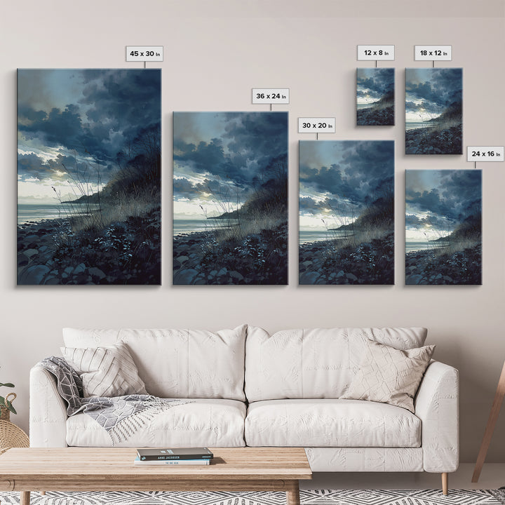 Quiet Abstract Landscape Canvas Print, General Fine Art, Art Deco, Living Room Decor, Fine Art, Fine Art Print, GEN-2x3-81