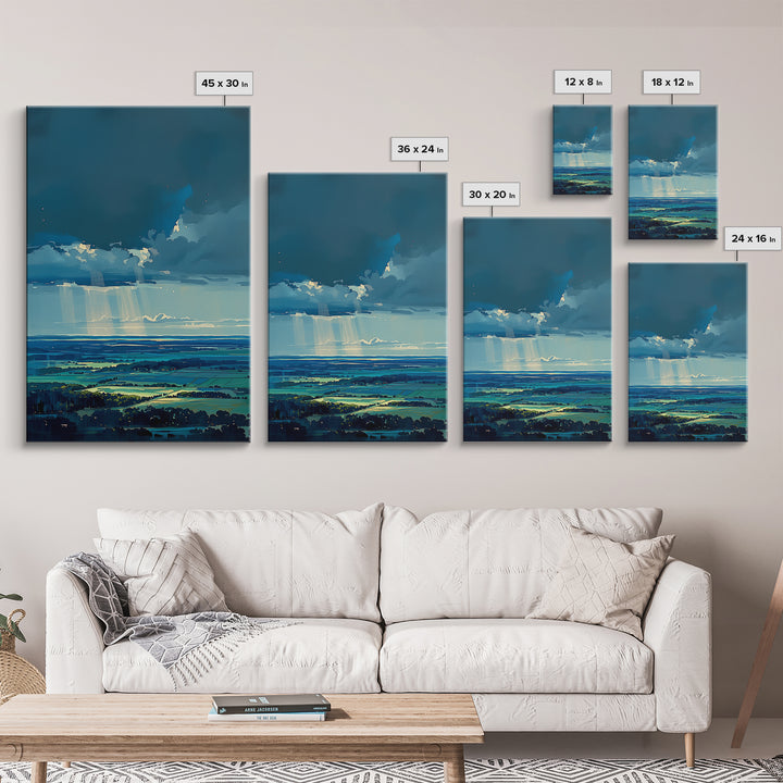 Quiet Abstract Landscape Canvas Print, General Fine Art, Art Prints, Living Room Decor, Fine Art, Wall Hanging, GEN-2x3-9